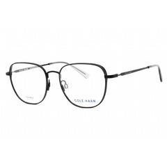 Cole Haan Men's Eyeglasses - Black Rectangular Metal Frame Clear Lens | CH4503 001