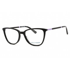 Cole Haan Men's Eyeglasses - Black Rectangular Plastic Frame Clear Lens | CH5047 001