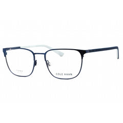 Cole Haan Men's Eyeglasses - Navy Rectangular Full Rim Frame Clear Lens | CH4505 414