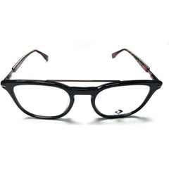 Converse Men's Eyeglasses - Black Red Square Frame Demo Lens | CONVERSE Q330 BLR