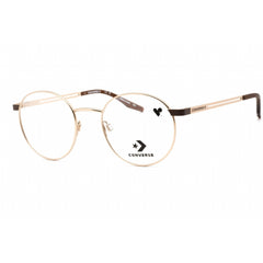 Converse Men's Eyeglasses - Full Rim Satin Gold Metal Round Shape Frame | CV1001 717