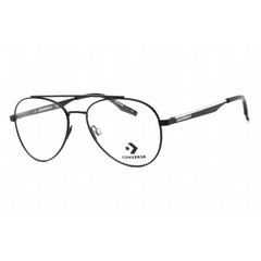 Converse Unisex Eyeglasses - Full Rim Matte Black Aviator Metal Frame | CV1011 001