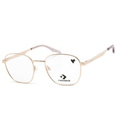 Converse Unisex Eyeglasses - Shiny Rose Gold Metal Round Frame Demo Lens | CV1009 780