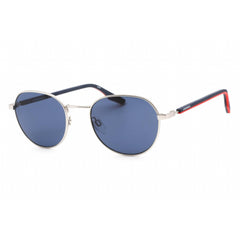 Converse Unisex Sunglasses - Satin Silver Metal Frame Blue Lens | CV305S NORTH END 045