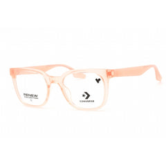 Converse Women's Eyeglasses - Crystal Cheeky Coral Square Plastic Frame | CV5078 684