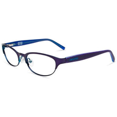Converse Women's Eyeglasses - Purple Metal Oval Frame Demo Lens | CONVERSE Q010 PUR