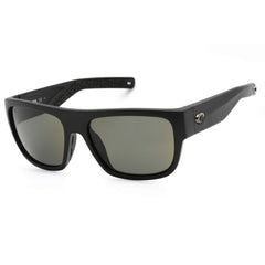 Costa Del Mar Men's Sunglasses - Sampan Matte Black Rectangular Frame | 0MHI11 OGGLP