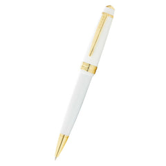 Cross Ballpoint Pen - Bailey Light Resin Finish Gold Tone Trims, White | AT0742-10