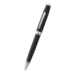 Cross Ballpoint Pen - Coventry Cap Over Barrel Black Lacquer and Chrome | AT0662-6