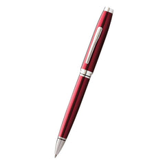 Cross Ballpoint Pen - Coventry Cap Over Barrel Red Lacquer and Chrome | AT0662-10