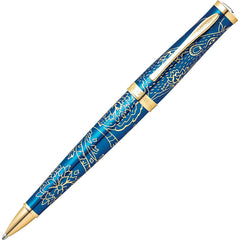 Cross Ballpoint Pen - Sauvage 2021 Year of the Rat Blue Brass and Gold | AT0312-23