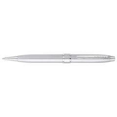 Cross Ballpoint Pen - Stratford Satin Chrome with Polished Chrome | AT0172-2