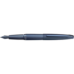 Cross Fountain Pen - ATX Sandblasted Dark Blue Barrel, Fine Steel Nib | 886-45FJ