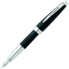 Cross Fountain Pen - Aventura Onyx Black Resin Click Off, Medium Nib | AT0156-1MS