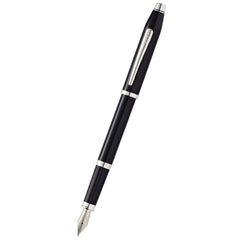 Cross Fountain Pen - Century II Black and Rhodium Plated, Fine | AT0086-102FS
