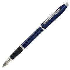Cross Fountain Pen - Century II Rhodium Plated, Blue Lacquer | AT0086-103