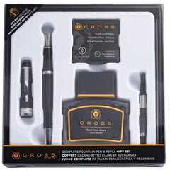 Cross Gift Set - Bailey Black Lacquer Fountain Pen Medium Point | AT0456-7MS/5