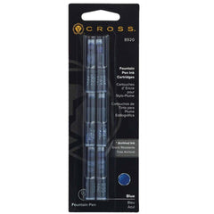 Cross Ink Cartridge - Fountain Pen Blue Superior Writing Authentic, 6 Pieces | 8920