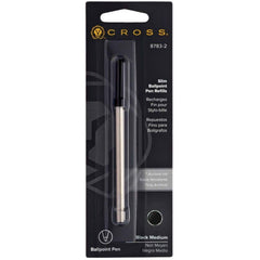 Cross Refill - Slim Ballpoint Pen Medium Point Black Archival Ink, 1.0mm | 8783-2