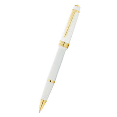 Cross Rollerball Pen - Bailey Light Resin with Gold Tone Trims, White | AT0745-10