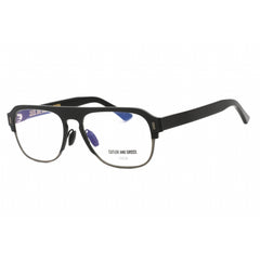 Cutler And Gross Men's Eyeglasses - Black/Titanium Frame Clear Lens | CGOP136555 001