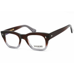 Cutler And Gross Men's Eyeglasses - Red/Brown Square Plastic Full Rim | CG0772 002