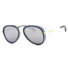 Cutler and Gross Men's Sunglasses - Full Rim Gold/Blue Metal Aviator | CG1323S 002
