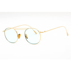 Cutler and Gross Men's Sunglasses - Gold Round Shape Frame Blue Lens | CG1268GPLS 002