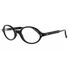Cutler and Gross Unisex Eyeglasses - Black Full-Rim Round Frame | 1024-B-C-49-20-145