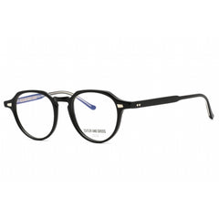 Cutler And Gross Unisex Eyeglasses - Black Round Shape Frame Clear Lens | CG1313V2 002