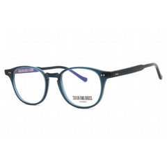 Cutler And Gross Unisex Eyeglasses - Blue Rectangular Frame Clear Lens | CG1312V2 004