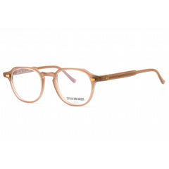 Cutler And Gross Unisex Eyeglasses - Brown/Beige Round Frame Clear Lens | CG1313 001