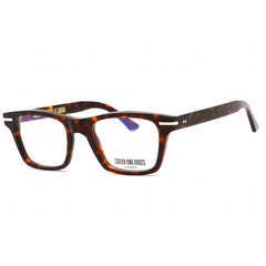 Cutler And Gross Unisex Eyeglasses - Dark Turtle Rectangular Clear Lens | CG1337 005