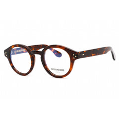 Cutler And Gross Unisex Eyeglasses - Dark Turtle Round Frame Clear Lens | CG1291V2 002