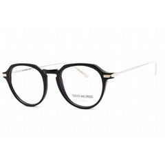 Cutler And Gross Unisex Eyeglasses - Silver/Black/Metallic Round Frame | CG1302 002