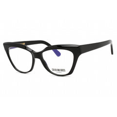 Cutler And Gross Women's Eyeglasses - Black Cat Eye Frame Clear Lens | CG1288 006