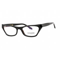 Cutler And Gross Women's Eyeglasses - Black Cat Eye Frame Clear Lens | CG1329 001