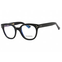 Cutler And Gross Women's Eyeglasses - Black/Blue Round Frame Clear Lens | CG1298 003