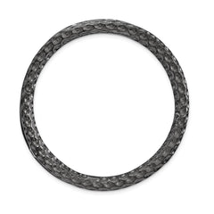 Sterling Silver Stackable Expressions Black-plated Large Chain Slide
