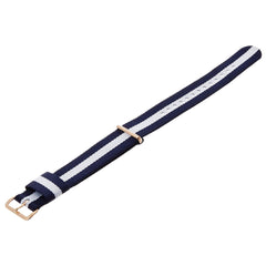 Daniel Wellington BDW-0304DW Men's Classic Glasgow 20mm Nato Navy Blue & White Nylon Watch Strap