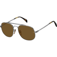 David Beckham Men's Sunglasses - Ruthenium Frame | DAVID BECKHAM DB 7004/S 06LB (57)