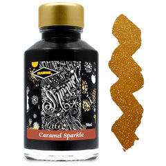 Diamine Fountain Pen Ink Bottle - Shimmer, Caramel Sparkle, 50 ml | 9010
