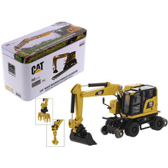 Diecast Masters 1/87 (HO) Scale Wheeled Excavator - CAT Caterpillar M323F Railroad