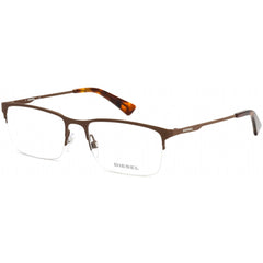 Diesel Men's Eyeglasses - Dark Brown and Havana Rectangular Shape Frame | DL5347 050