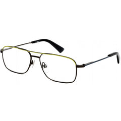 Diesel Men's Eyeglasses - Full Rim Black/Yellow Rectangular Shape Frame | DL5353 041