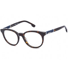 Diesel Men's Eyeglasses - Full Rim Dark Havana Oval Shape Plastic Frame | DL5156 052