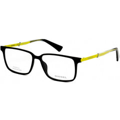 Diesel Men's Eyeglasses - Matte Black/Yellow Rectangular Shaped Frame | DL5290 002