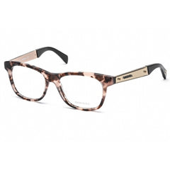 Diesel Unisex Eyeglasses - Havana Plastic Square Frame Demo Lens | DIESEL DL5078 056