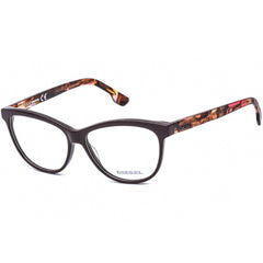 Diesel Women's Eyeglasses - Purple/Shiny Bordeaux Cat Eye Shaped Frame | DL5188 069