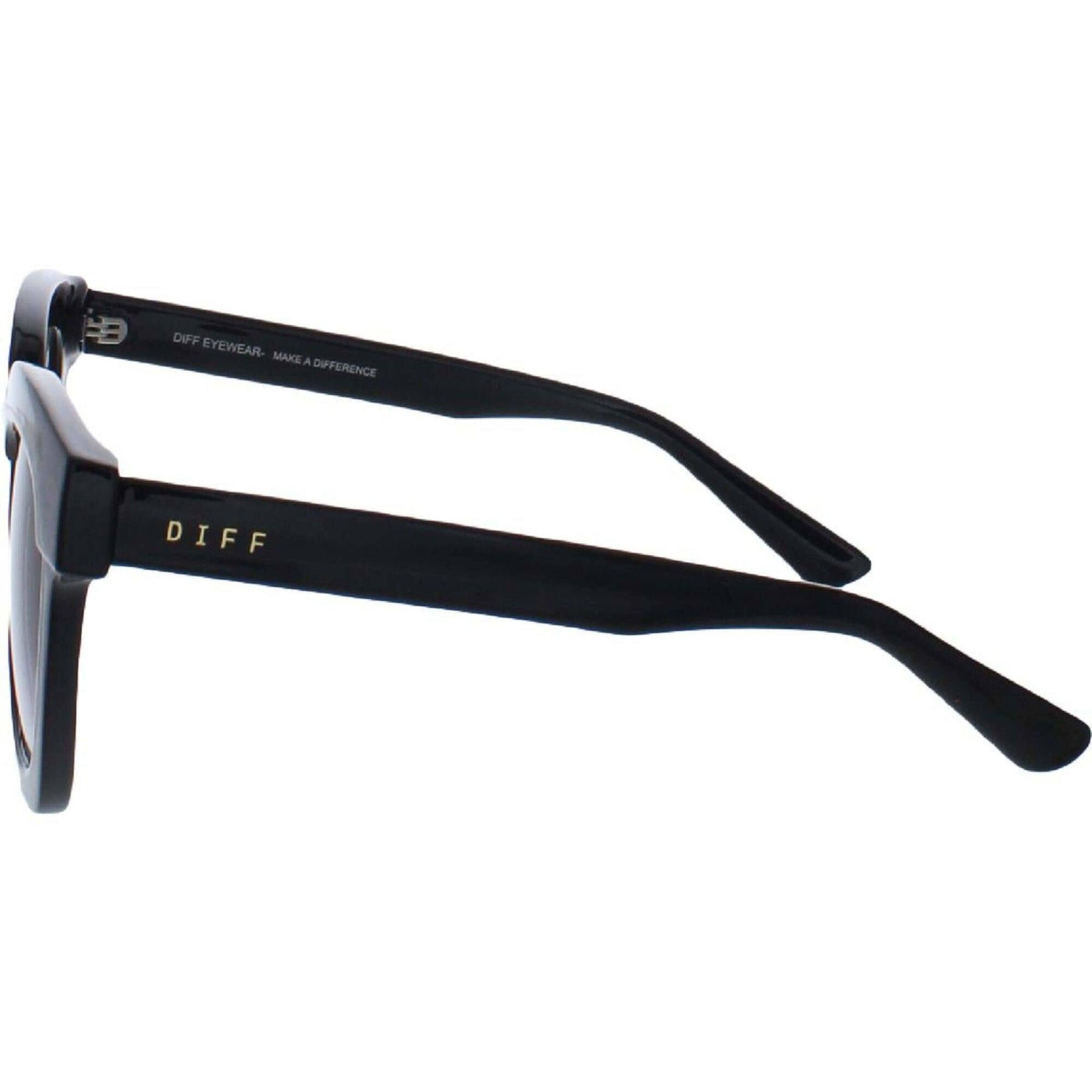 Diff Eyewear Classic Black Sunglasses Diff DE01-0623BKGRN Hazel Sunglasses Authentic Women main image 2